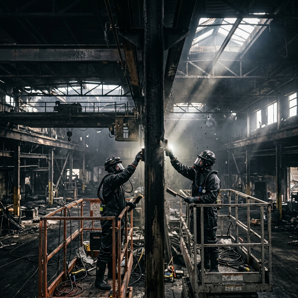 Commercial Fire Restoration professionals responding to emergency in Hartford, CT - Ergon Restoration