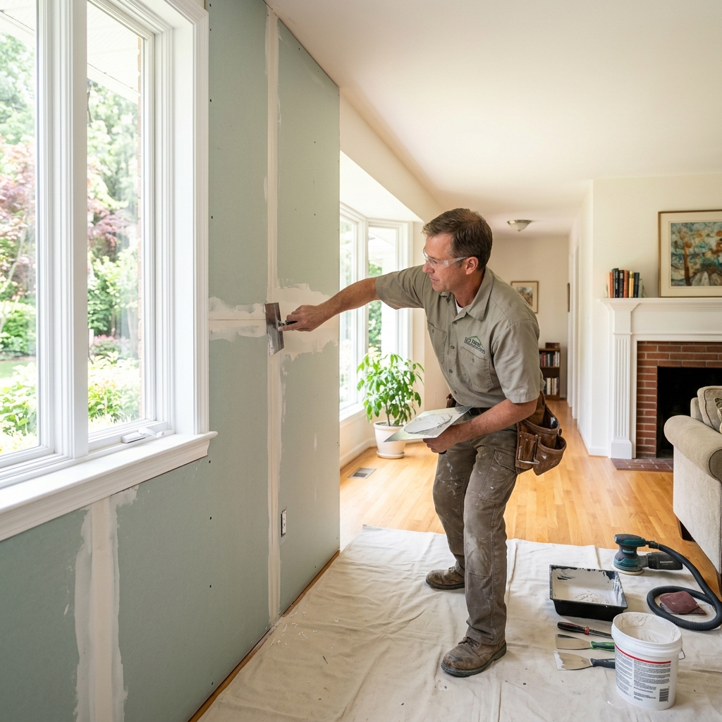Drywall Water Damage Repair professionals responding to emergency in Hartford, CT - Ergon Restoration