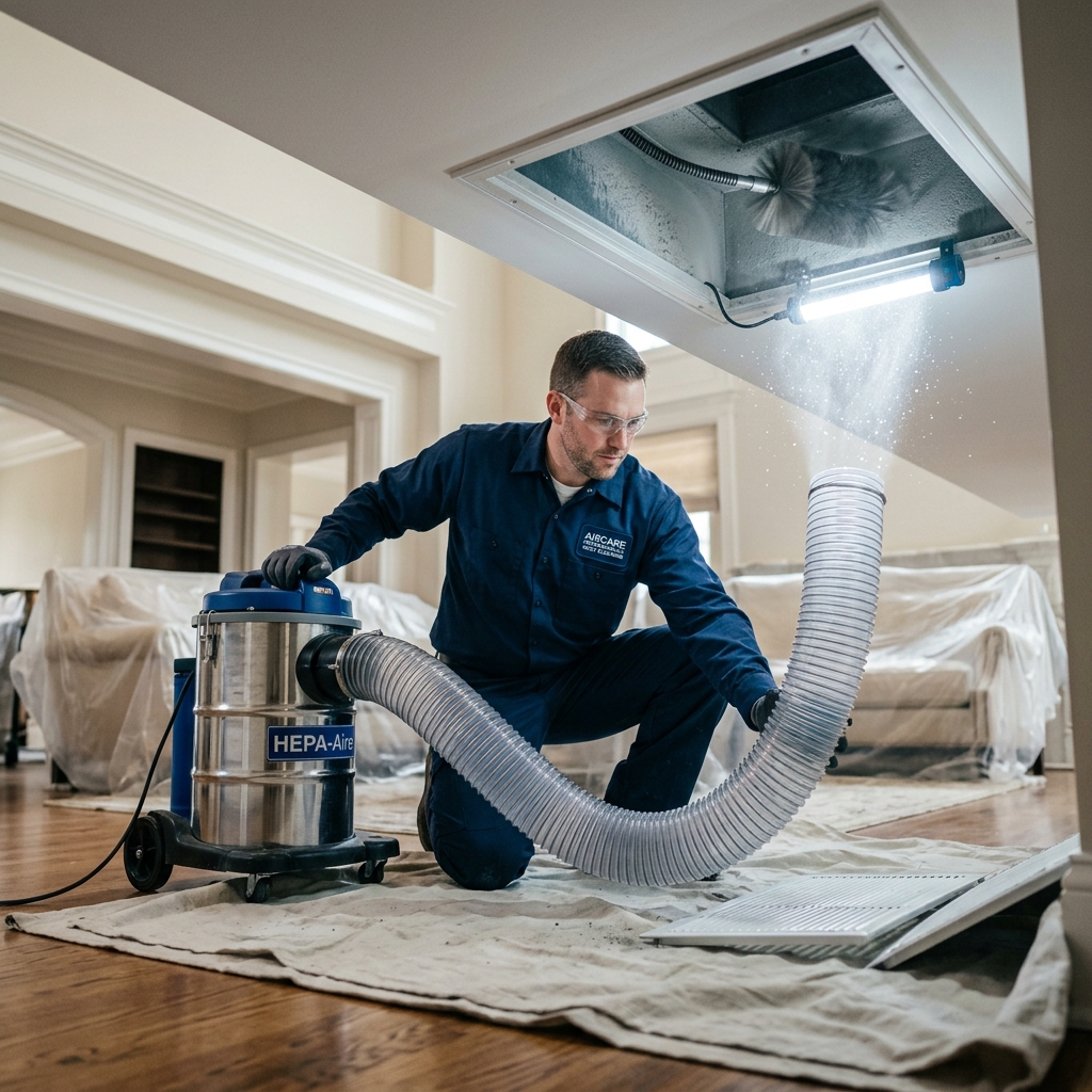 HVAC Duct Cleaning professionals responding to emergency in Hartford, CT - Ergon Restoration