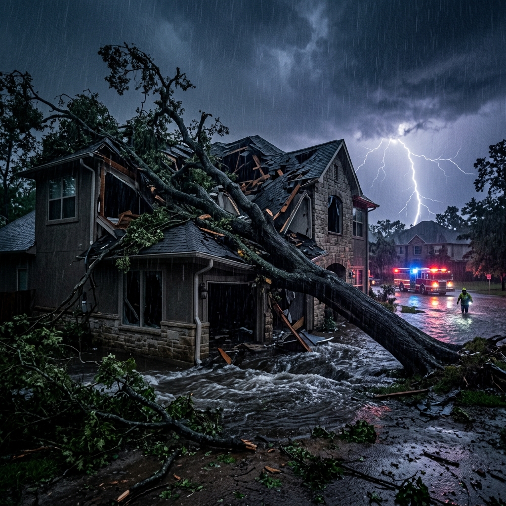 Storm & Wind Damage professionals responding to emergency in Hartford, CT - Ergon Restoration